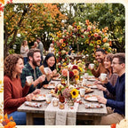 Pickmesh 250 Pcs Happy Friendsgiving Party Decorations Give Thanks Paper Plates Napkins and Cups Fall Pumpkin Disposable Tableware Set for Autumn Harvest Thanksgiving Farmhouse Party Supplies Serve 50 - Image 4