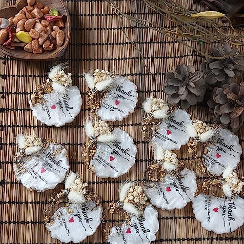 40 Floral Crystal Resin Magnets, Wedding Favors for Guests Bulk - Image 5