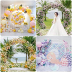 Wokceer Round Backdrop Stand 8FT White Wedding Balloon Arch Stand for Party - Image 6