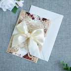 20 PCS 5.12x7.2 Butterfly Personalized Quinceanera Invitation, Customized XV Anos Laser Cut Invitation Cards with Envelopes (20 PCS Light Gold Personalized) - Image 6