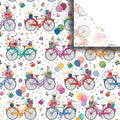 Jillson & Roberts 20" x 30" Printed Gift Tissue, Birthday Bicycles (48 Folded Sheets) by JILLSONROBERTS