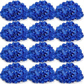 Royal Blue Hydrangea Flower Balls for Centerpieces - 12 PCS by DIYDOFUN