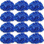 Royal Blue Hydrangea Flower Balls for Centerpieces - 12 PCS by DIYDOFUN