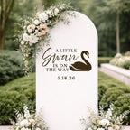 A Little Swan is On The Way Decal for Baby Shower Welcome Mirror Sign - Image 6
