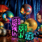 Rossesay 24 Pcs Disco Lantern Table Centerpiece for 70s Music Party Decor - Image 3