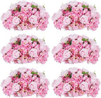 Pink Flowers Balls for Centerpieces: 15.7in Diam, Set of 6 by CreatedforWeddingsandHome