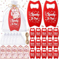 Domensi 50 Set She's Ready to Pop Bottle Openers, Baby Shower Favors for Guests, Retro Soda Bottle Opener Return Gifts with Organza Bags and Thank You Tags for Baby Shower Decorations by Domensi