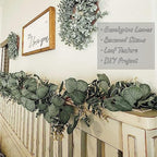 Ouddy Decor 2 Pack Eucalyptus Garland Lush Artificial Greenery Faux Vines - Image 5