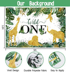 DCJHFJ Wild One Birthday Decorations for Boys Safari 1st Birthday Party - Image 4