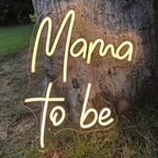 Mama to Be Neon Sign,Baby Shower Party Decorations, Party Neon Sign for Mummy, First Time Mom Gifts, Baby Shower Birthday Wedding Party Sign(15.7x11.8in) by GSHIXIN