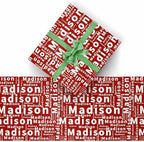 AOFUN Personalized Gift Wrap Paper Personalized Birthday Gifts Personalized Name Text Paper Gifts Wrapping Paper For Him 3 Rolls 58" x 23" - Image 2