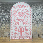Beige Arch Backdrop Cover for Mexican Fiesta Party Decoration Stretchy Arch Stand Fabric Baptismx Baby Shower Cake Table Supplies (Cover Only) (G3740,3ftx6ft (CoverOnly)) - Image 2