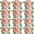 Pink White Peonies Artificial Flowers 12 Bundles Silk Mum Roses by Nagobi