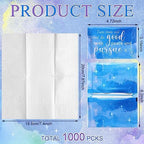 PerKoop 100 Pack Pocket Tissues Travel Slim Packs Small Facial Tissues Wallet Size Toilet Paper for Travel Guest Wedding Supplies, 4 Styles(Inspirational Watercolor) - Image 2