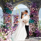 Putros Arch Backdrop Stand, 7.2ft & 6ft, Metal Wedding Arch Stand, Gold - Image 2