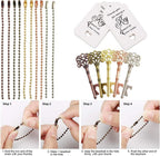 100 PCS Wedding Favors Key Bottle Openers,Bridal Shower Party Favors,Vintage Skeleton Key, Rustic Wedding Favors Decoration (5 colors mix and match) - Image 5