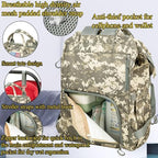 Diaper Bag Backpack for Dad and Mom with USB Charging Port Stroller Straps and Insulated Pocket,army military Travel Nappy Backpack for Daddy/Mommy (Camo) - Image 5