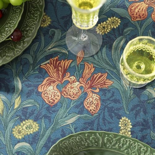 patdrea Designer Floral Vintage French Tablecloth,Rectangular,102"x63" - Image 4