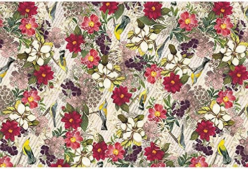 Jillson Roberts 20" x 30" Printed Floral Gift Tissue Gift Wrapping Supplies, Botanic, 48 Folded Sheets - Image 3