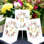 Multi Leaf Design Table Number Cards Double Sided Party Table Numbers for Reception Baby Shower Anniversary Birthday Bridal Party 4x6 100 Pcs - Image 3
