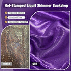 10x10FT Purple Sequin Backdrop Curtain for Party - 2 Panels 5x10FT Wrinkle-Free Shimmer Drapes for Birthday, Wedding, Christmas, Decorations & Photography - Image 2