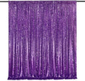 Purple Sequin Backdrop 8ft x 8ft Glitter Party Backdrop Curtains by QueenDream