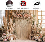 20x10ft Bohemian Pampas Grass Flower Backdrop Retro Boho Flowers Window Photography Background Bridal Shower Anniversary Birthday Baby Shower Decoration - Image 7