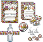 Amanda Creation Deluxe Viking Birthday Party Bundle Includes 20 Each of Invitations & Thank You Cards with Envelopes + 2 Sizes of Stickers, Mini Candy Bar Wrappers & Water Bottle Labels! by AmandaCreation