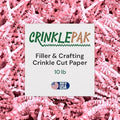 10 LB Pink Crinkle Paper Shred – USA Made Gift Basket Filler for Mother's Day, Weddings, Birthdays – Eco-Friendly Shredded Paper for Gift Wrap, Packaging & Small Business by CrinklePak