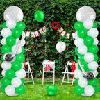 Soulchen 2 Set Golf Balloon Column Stand Kit, Green White - Image 5