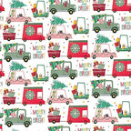 Jillson Roberts Kids Christmas Wrapping Paper Roll Bundle (25 sq ft per roll, 100 Total Sq Ft) Out for Delivery, Bright Santa, Christmas Cats in Cars, Christmas Shark, 4 Pack - Image 5