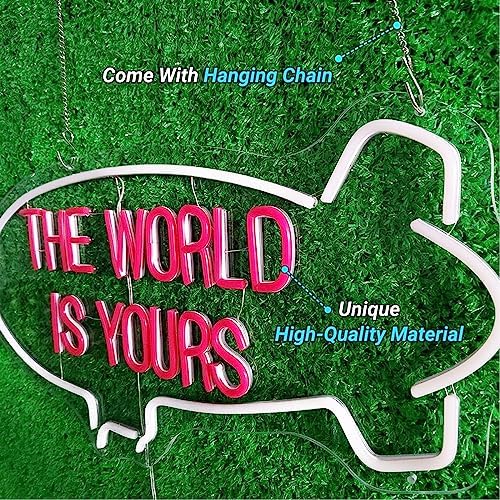The World Is Yours Neon Sign for Mens Room - Image 6