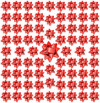 110 Pcs Decorate Supplies Shiny Bows for Gift Wrapping, 1 in Mini Gift Wrap Bows for Xmas Decor, Hanukkah, Birthdays, Weddings, Bridal Showers, Baby Showers Occasion (Metallic Red 110 Pcs Set) by PendantofLuck