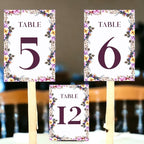 Floral Design Table Number Cards Double Sided Party Table Numbers for Reception Baby Shower Anniversary Birthday Bridal Party 5x7 100 Pcs - Image 3