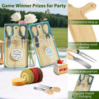 24 Sets Bridal Shower Game Prizes, Mini Charcuterie Boards, Bamboo Wooden - Image 3