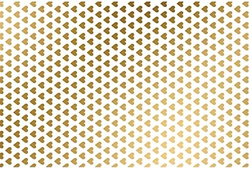 Jillson & Roberts 20" x 30" Printed Love Gift Tissue Gift Wrapping Supplies, Golden Hearts, 48 Folded Sheets - Image 3