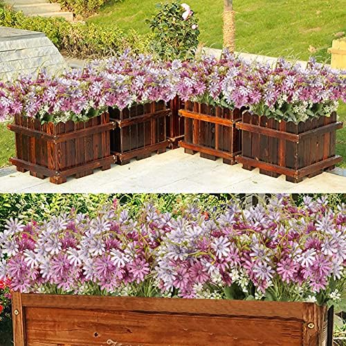 Artificial Flowers Wildflowers Silk Daisy Spring Fake Daisies Decoration Summer UV Resistant Colorful Mixed Bundles Faux Greenery Outdoor Plant Stem Filler for Home Decor Indoor Floral Arrangements - Image 7