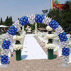 BalsaCircle 19 feet White Balloon Arch Stand Kit - Wedding Event Birthday Graduation Party Decorations Supplies - Image 4