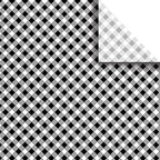 Jillson Roberts Printed Unfolded Gift Tissue 20" x 30" for Birthdays, Wine Bags, Weddings, Black Gingham, 240 Sheets by JILLSONROBERTS