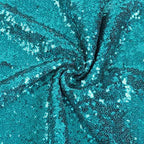 Poise3EHome Teal Sequin Tablecloth 60×120 Inch Rectangle Sparkly Fabric Table Cloth for Baby Shower Birthday Party Wedding Christmas Holiday Decoration - Image 5