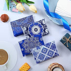 PerKoop 100 Pack Pocket Tissues Travel Slim Packs Small Facial Tissues Wallet Size Toilet Paper for Travel Guest Wedding Supplies, 4 Styles(Geometric Flower) - Image 4