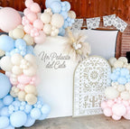 Beige Arch Backdrop Cover for Mexican Fiesta Party Decoration Stretchy Arch Stand Fabric Baptismx Baby Shower Cake Table Supplies (Cover Only) (G3742,3ftx6ft (CoverOnly)) - Image 3