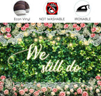 15x10ft We Still Do Backdrop Green Leaves Lace Floral Wedding Anniversary Background Vow Renewal Anniversary Party Cake Table Decoration Photo Booth Props - Image 7