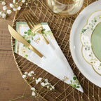 Kate Aspen Decorative Paper Napkins - Set of 120-6.5 Inch Durable Disposable Serveware, Easy Cleanup for Birthday, Wedding, Bridal Shower, Baby Shower, Anniversary Party (Bulk) - Botanical Garden - Image 4
