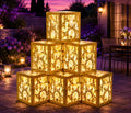 6 Sets Princess Sun Decoration Boxes with Stickers with Light, Large 11.8 in Golden Princess Sun Lantern Boxes for Birthday Baby Shower Wedding Party Photo Props by Unknown