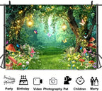 Enchanted Fairytale Forest Backdrop for Photography Fairy Tale Wonderland Garden Backdrops for Photoshoot, Mushroom Butterfly Woodland Party Decorations Photo Booth Studio Props Backdrops 20X10FT - Image 7
