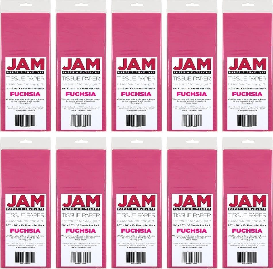 JAM Paper Tissue Paper - Fuchsia Pink - 100 Sheets/Pack - Image 5