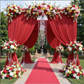 50ftx12ft Red Backdrop Curtains for Wedding Party 10 Panels 5×12FT Tall by LeegleriTableSkirt