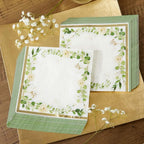 Kate Aspen Decorative Paper Napkins - Set of 120-6.5 Inch Durable Disposable Serveware, Easy Cleanup for Birthday, Wedding, Bridal Shower, Baby Shower, Anniversary Party (Bulk) - Botanical Garden - Image 5